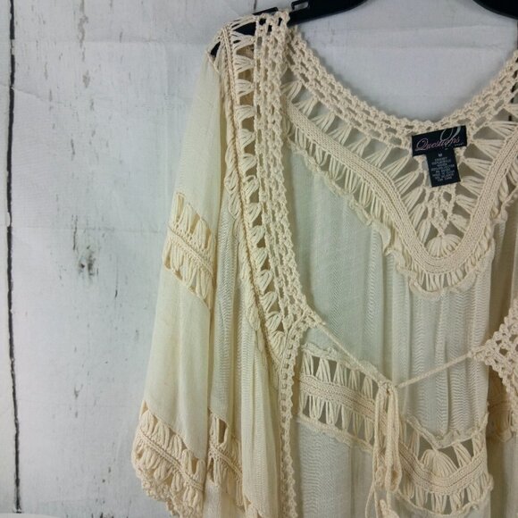 Questions Ivory Crochet Cardigan - Picture 8 of 13